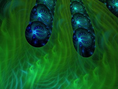 Hayali fraktal arkaplan resmi