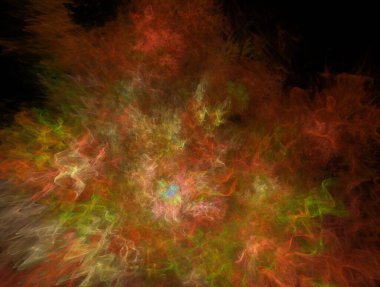 Hayali fraktal arkaplan resmi