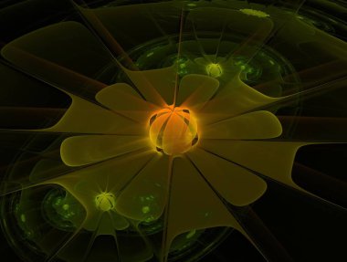 Hayali fraktal arkaplan resmi