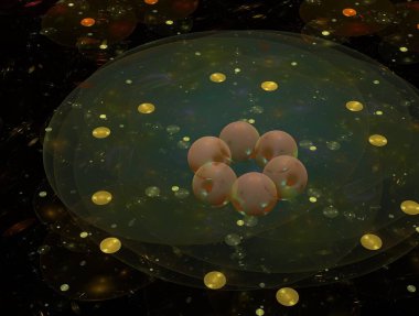 Hayali fraktal arkaplan resmi