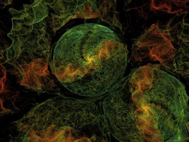 Hayali fraktal arkaplan resmi