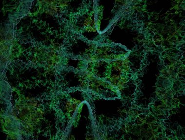 Hayali fraktal arkaplan resmi