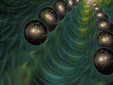 Hayali fraktal arkaplan resmi