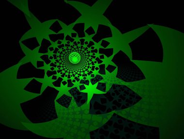 Hayali fraktal arkaplan resmi