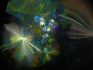 Hayali fraktal arkaplan resmi