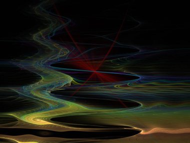 Hayali fraktal arkaplan resmi