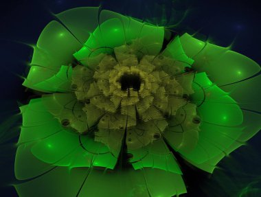 Hayali fraktal arkaplan resmi