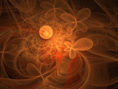 Hayali fraktal arkaplan resmi