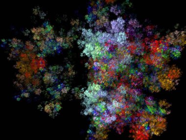 Hayali fraktal arkaplan resmi