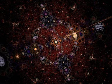 Hayali fraktal arkaplan resmi