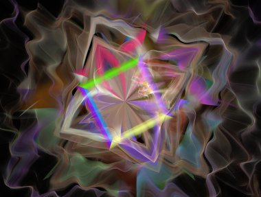 Hayali fraktal arkaplan resmi