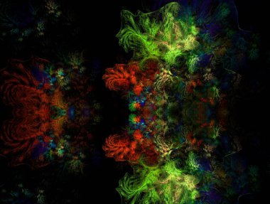 Hayali fraktal arkaplan resmi