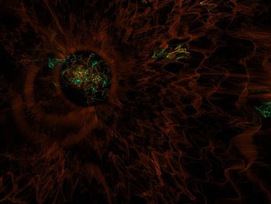 Hayali fraktal arkaplan resmi