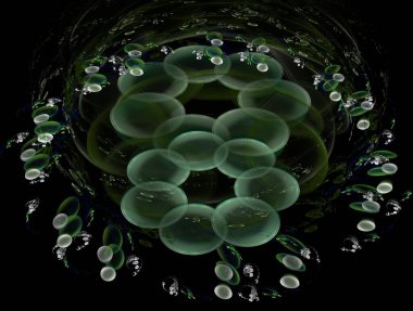 Hayali fraktal arkaplan resmi