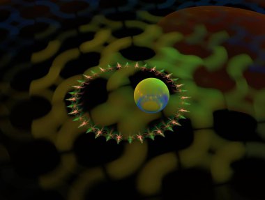 Hayali fraktal arkaplan resmi