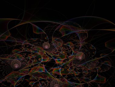 Hayali fraktal arkaplan resmi