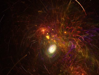 Hayali fraktal arkaplan resmi