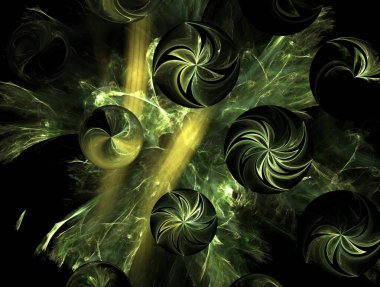 Hayali fraktal arkaplan resmi