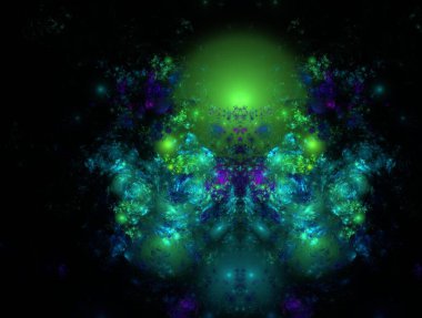 Hayali fraktal arkaplan resmi