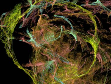 Hayali fraktal arkaplan resmi