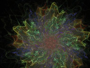 Hayali fraktal arkaplan resmi