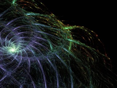 Hayali fraktal arkaplan resmi