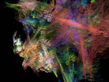 Hayali fraktal arkaplan resmi