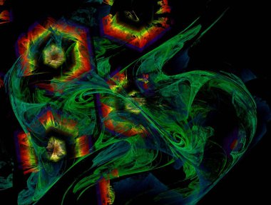 Hayali fraktal arkaplan resmi