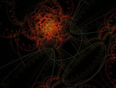 Hayali fraktal arkaplan resmi