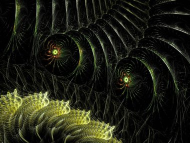 Hayali fraktal arkaplan resmi