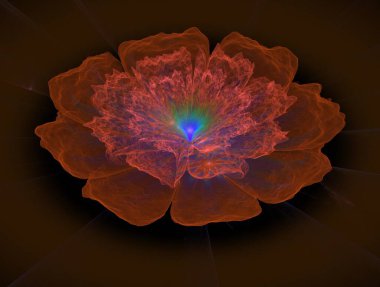 Hayali fraktal arkaplan resmi