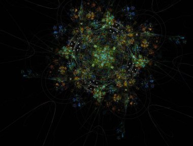 Hayali fraktal arkaplan resmi