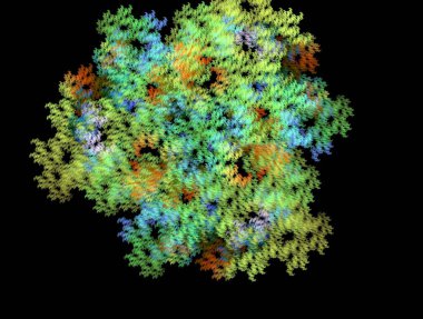 Hayali fraktal arkaplan resmi