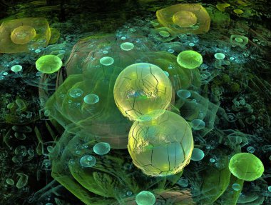 Hayali fraktal arkaplan resmi