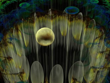 Hayali fraktal arkaplan resmi