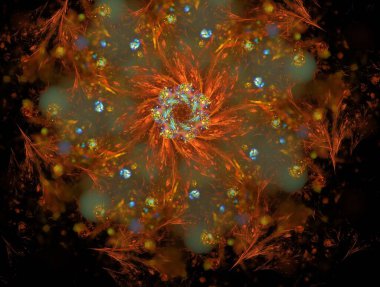 Hayali fraktal arkaplan resmi