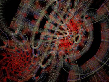 Hayali fraktal arkaplan resmi