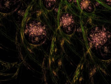 Hayali fraktal arkaplan resmi