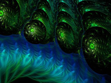 Hayali fraktal arkaplan resmi