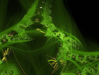 Hayali fraktal arkaplan resmi