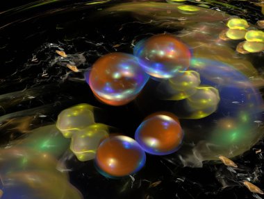 Hayali fraktal arkaplan resmi