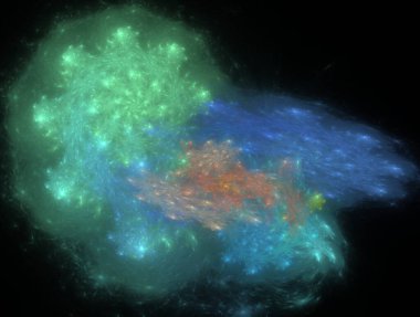 Hayali fraktal arkaplan resmi