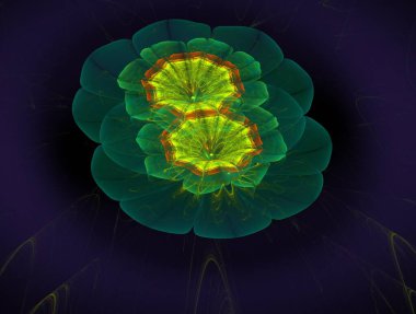 Hayali fraktal arkaplan resmi