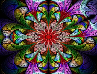 Hayali fraktal arkaplan resmi