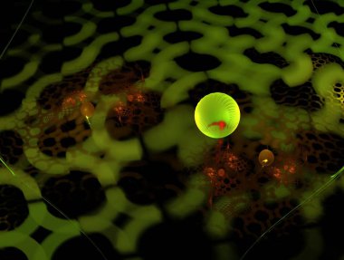 Hayali fraktal arkaplan resmi