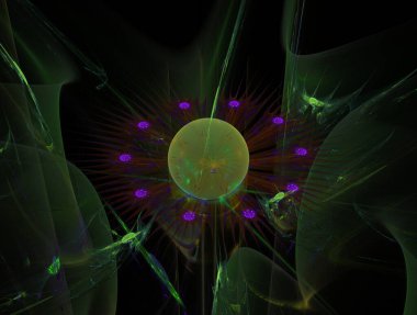 Hayali fraktal arkaplan resmi