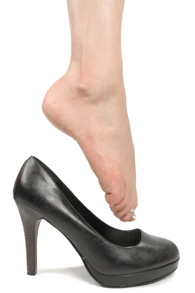 Woman legs with high heels — Stock Photo, Image