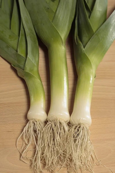 Green leeks — Stock Photo, Image