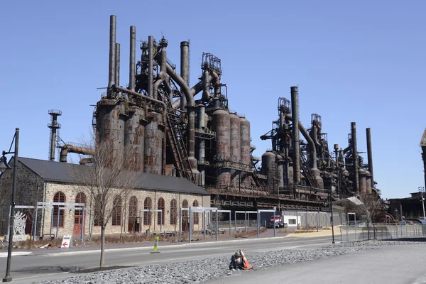 펜실베니아에 있는 오래 된 베들레헴 철강 공장 — 스톡 사진
