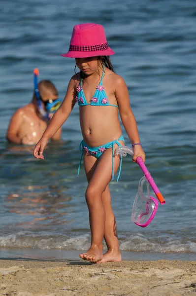 Niño en la playa — Foto de Stock